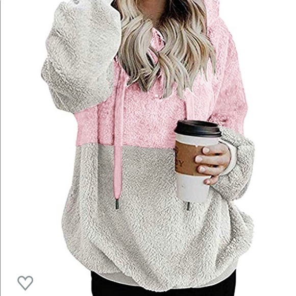 S.CHARMA Tops - NWT Sherpa Pile Pullover Fleece Top with Pocket